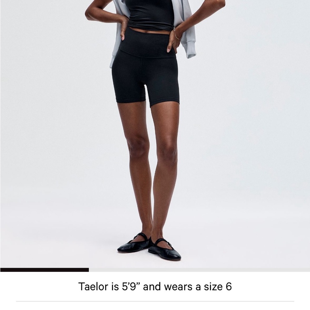 Lululemon Athletica Black Bike Shorts 4 PAIRS size 6 aligns